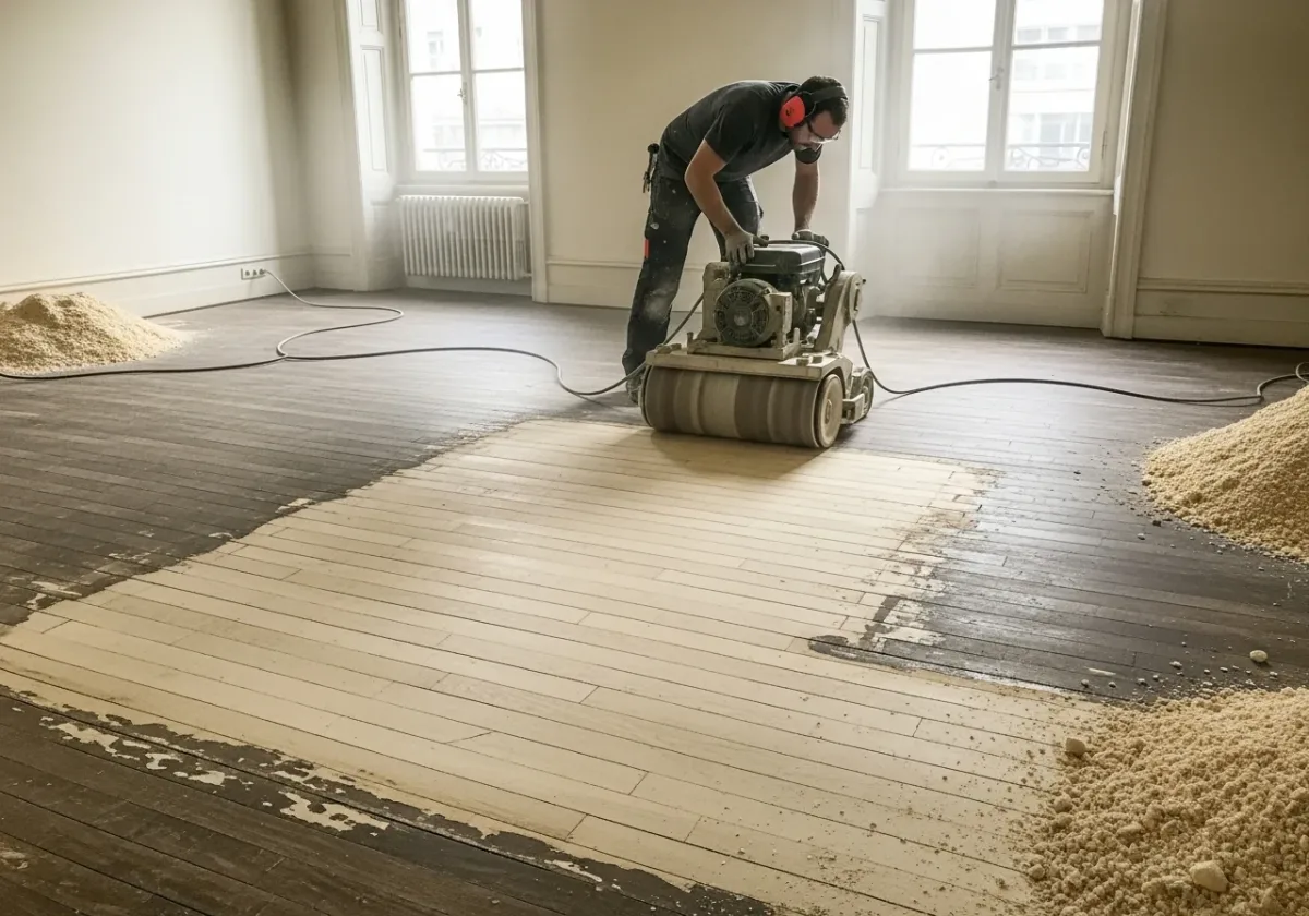 Ponçage et rénovation de parquets existants